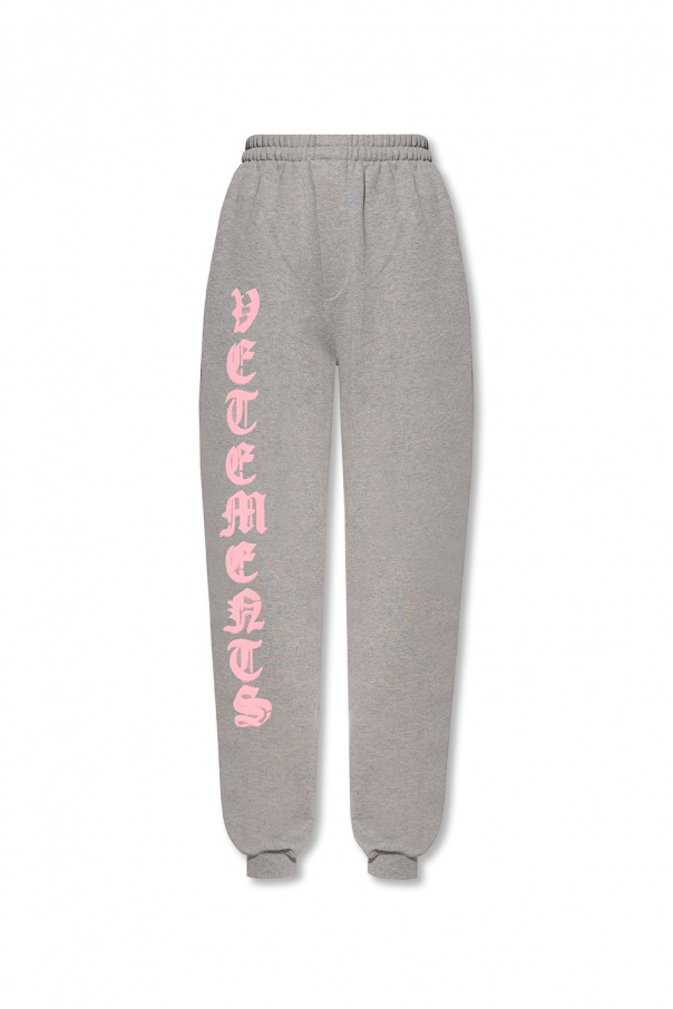 printed sweatpants VETEMENTS Biname fmedShops AS Grey Logo romantic story dress